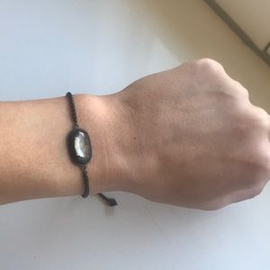 Kendra Scott Gunmetal Bracelet in slate cat’s eye